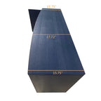 Functional 2-Door 3-Drawer Cabinet with Carved Effect