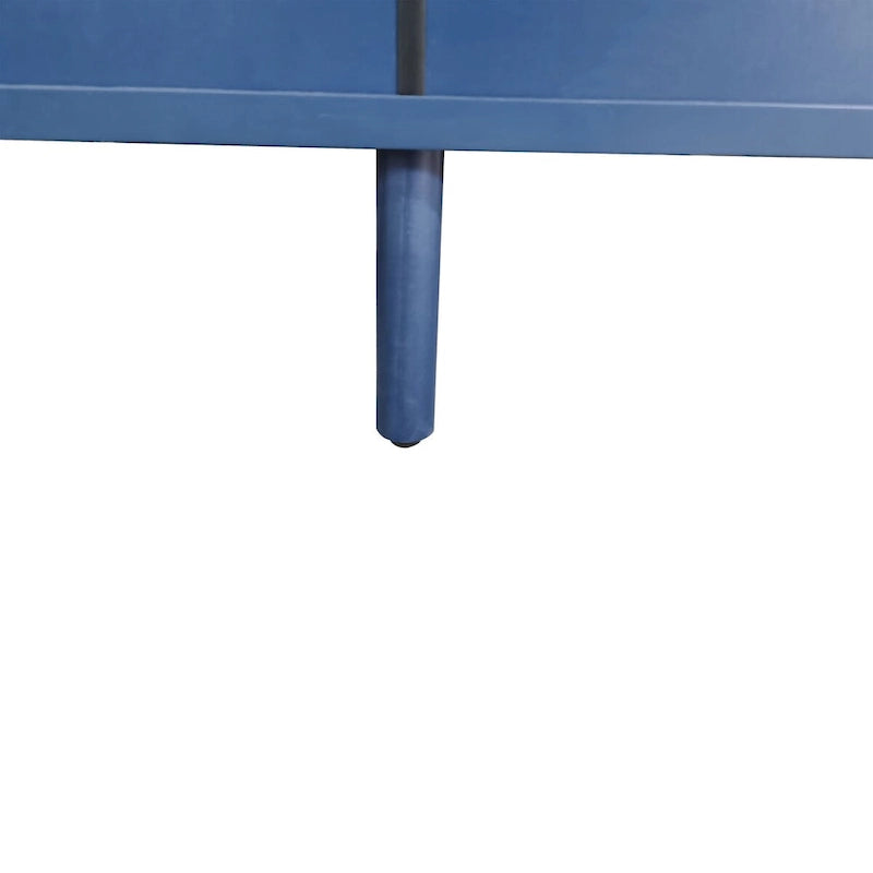 Functional 2-Door 3-Drawer Cabinet with Carved Effect