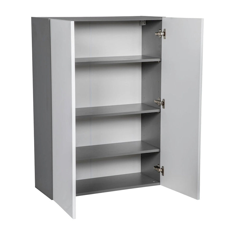 27 x 42 Wall Cabinet-Double Door-Grey - 27 x 42 x 12