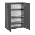 27 x 42 Wall Cabinet-Double Door-Grey - 27 x 42 x 12