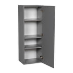 12 x 42 Wall Cabinet-Single Door-Grey - 12 x 42 x 12