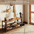3-Tier Shoe Rack - 39.4D x 13.8W x 16.5H