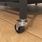 Dog crate furniture with Rremovable Ttray, Double-Door House, lift Panel, 360 Degree Rotation 3 Height Adjustable Feeding Bowls