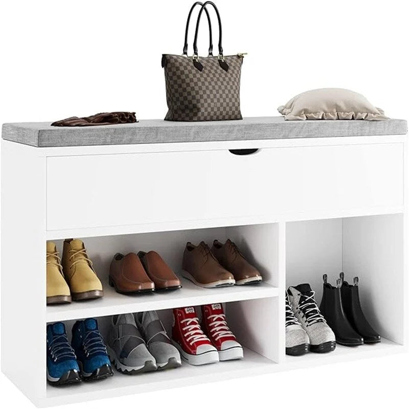 Storage Bench Storage Cabinet - 11.8D x 39.3W x 22.4H