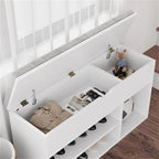 Storage Bench Storage Cabinet - 11.8D x 39.3W x 22.4H