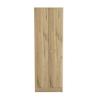 Multistorage Cabinet, Double Door, Five Shelves -Light Oak / Black
