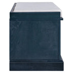 Shoe Bench Storage Bench with 2 Drawers,2 Cabinets,Removable Cushion
