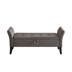 51.5 Bed Bench with Storage Velvet Space-Saving Sofas for Living Room, Apartment and Office