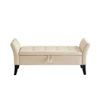 51.5 Bed Bench with Storage Velvet Space-Saving Sofas for Living Room, Apartment and Office