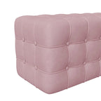 All Covered Velvet Upholstered Ottoman
