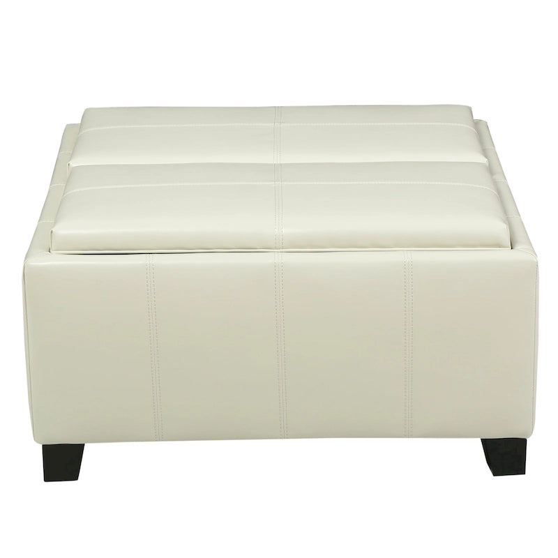 Modern Upholsteredoe Storage Bench Ottoman