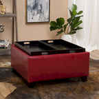 Modern Upholsteredoe Storage Bench Ottoman