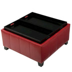 Modern Upholsteredoe Storage Bench Ottoman
