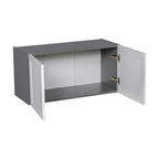 30 x 18 Wall Cabinet-Double Door-Grey - 30 x 18 x 12