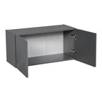 30 x 18 Wall Cabinet-Double Door-Grey - 30 x 18 x 12