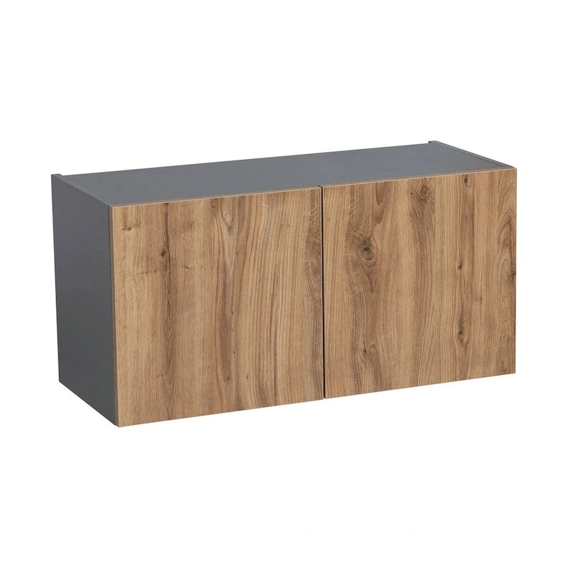 30 x 18 Wall Cabinet-Double Door-Grey - 30 x 18 x 12
