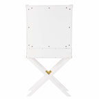 30 White Corner Display Stand With One Shelf And One Drawer