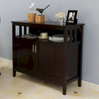 Kitchen storage sideboard and buffet server cabinet-White