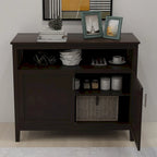 Kitchen storage sideboard and buffet server cabinet-White