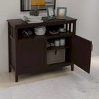 Kitchen storage sideboard and buffet server cabinet-White