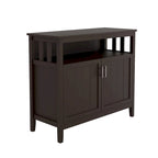 Kitchen storage sideboard and buffet server cabinet-White