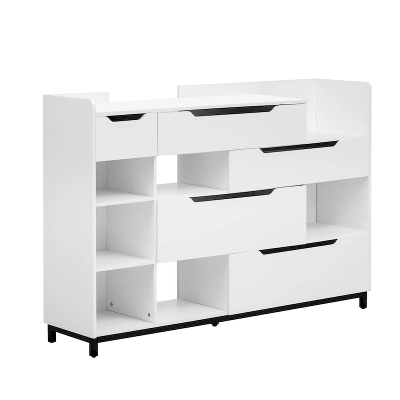 Shoe Storage Cabinet for Entryway with Drawers and Shelves, Modern Shoe Organizer Cabinet, Free Standing Shoe Rack
