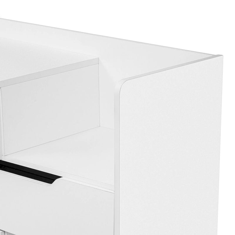 Shoe Storage Cabinet for Entryway with Drawers and Shelves, Modern Shoe Organizer Cabinet, Free Standing Shoe Rack