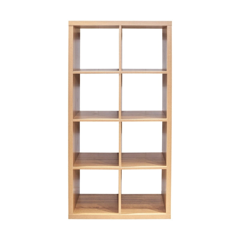 Smart Cube 8-Cube Organizer Storage with Opened Back Shelves,2 X 4 Cube Bookcase Book Shleves for Home,Office (White)