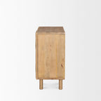 Heera Light Brown Diamond Motif w/ Shelf Accent Cabinet - 36.0L x 16.3W x 32.0H