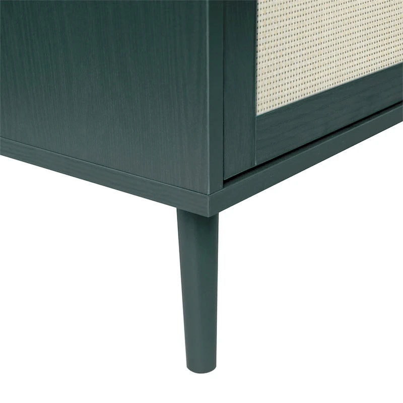 GEITIN 3 Drawers Storage Cabinet with Wood Legs