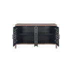 American Country Style Hollow Four-Door Antique Cabinet