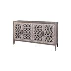 American Country Style Hollow Four-Door Antique Cabinet