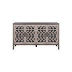 American Country Style Hollow Four-Door Antique Cabinet