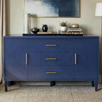 Stylish and Functional 4-Door Storage Cabinet with Pine Legs and MDF, for Living Room Bedroom,and Kitchen