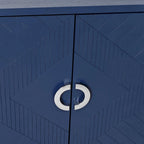 Stylish and Functional 4-Door Storage Cabinet with Pine Legs and MDF, for Living Room Bedroom,and Kitchen