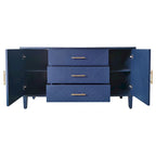 Stylish and Functional 4-Door Storage Cabinet with Pine Legs and MDF, for Living Room Bedroom,and Kitchen