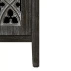 Hollow Four Door Antique Cabinet, American Country Style, Suitable for Living Room, TV Cabinet, Kitchen