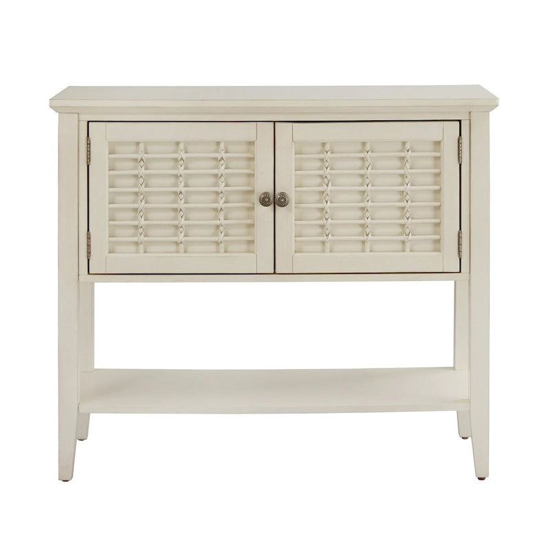 Trani White Finish 2-Door Console Table by iNSPIRE Q Classic