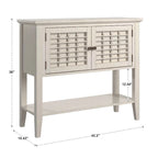 Trani White Finish 2-Door Console Table by iNSPIRE Q Classic