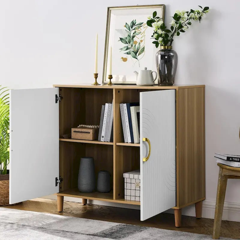 Comfortable Modern Storage Cabinet with Adjustable Shelves