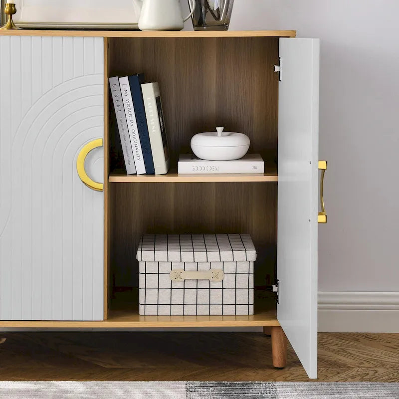 Comfortable Modern Storage Cabinet with Adjustable Shelves