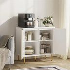 Sideboard Cabinet with Two Doors and Adjusting Feets for Living Room - 31.2D x 29.1W x 15.6H