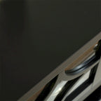 Wood Sideboard Buffet with Adjustable Shelves and Tempered Glass Doors