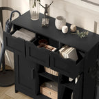 35.4 Wide 3 Drawer Sideboard Buffet Cabinet