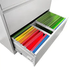 Lateral Black File Cabinet 4 Drawer,with Lock,Lockable File Cabinet