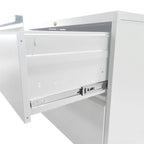 Lateral Black File Cabinet 4 Drawer,with Lock,Lockable File Cabinet