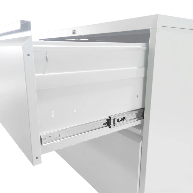 Lateral Black File Cabinet 4 Drawer,with Lock,Lockable File Cabinet