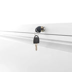 Lateral Black File Cabinet 4 Drawer,with Lock,Lockable File Cabinet