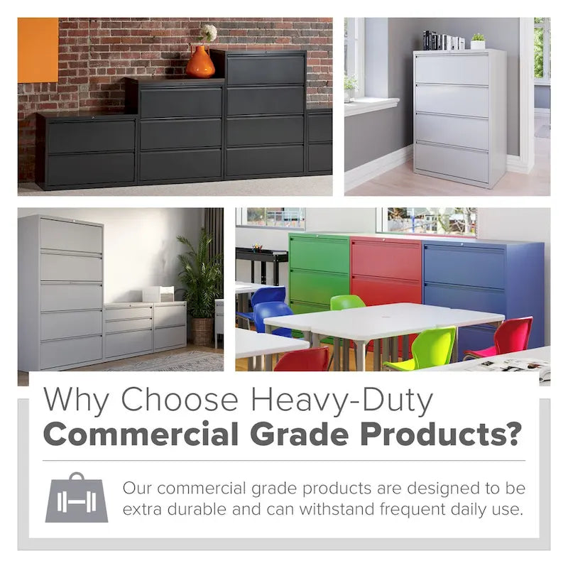 Hirsh 36W 4 Drawer Lateral File Cabinet for Home/Office with Premium Matte Texture Finish