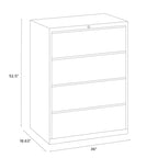 Hirsh 36W 4 Drawer Lateral File Cabinet for Home/Office with Premium Matte Texture Finish